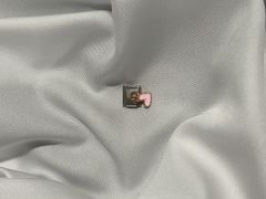 Sallantılı Asimetrik Kalp İtalyan Bileklik Charmı (Pembe)